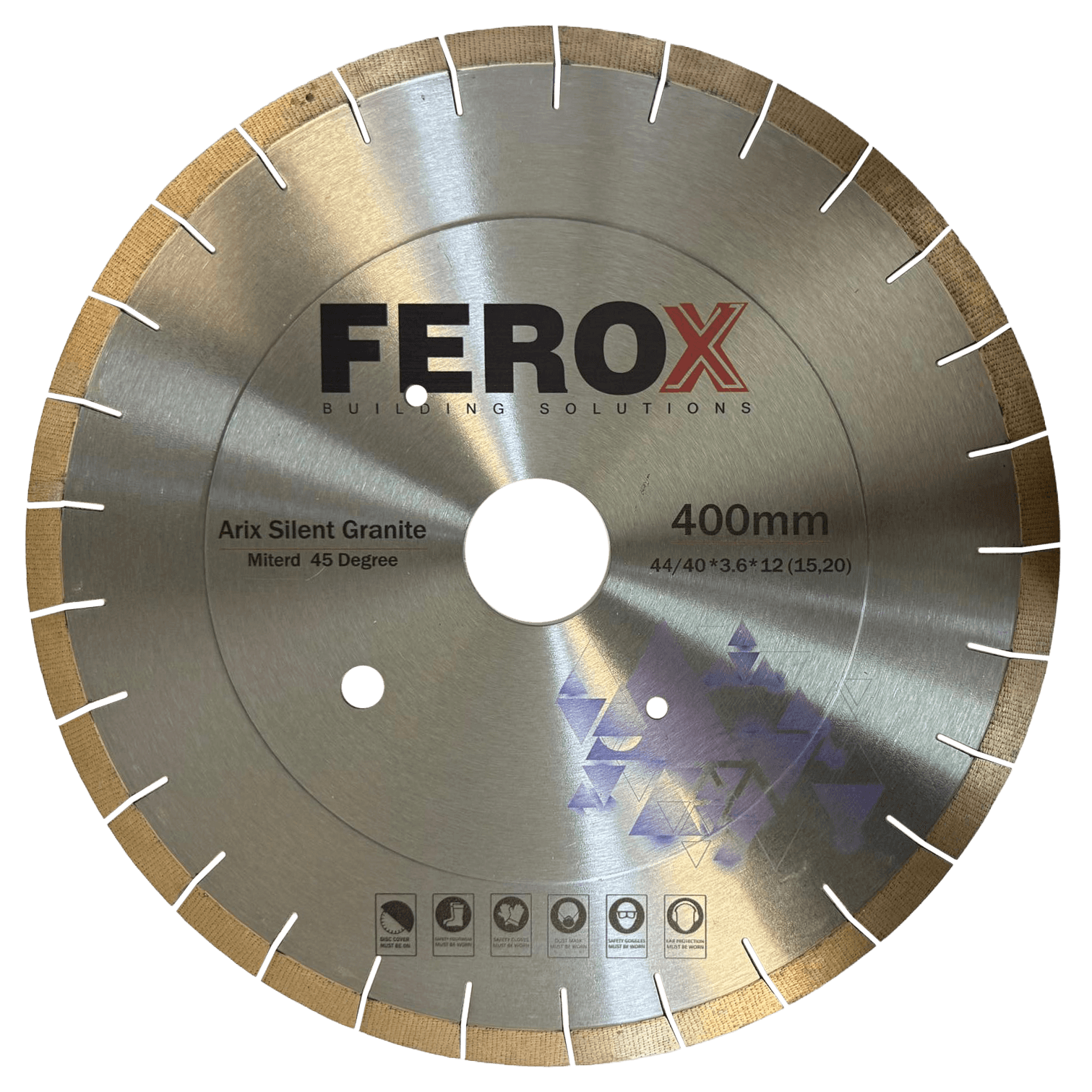 FEROX Silent Granite Mitre Blade 400mm | 45 Degree Granite Cutting Blade Australia