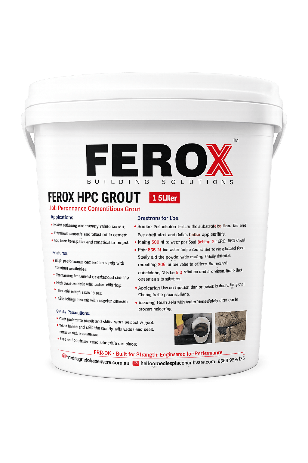 FEROX HPC Grout 1.5L | High-Performance Structural Grout Australia